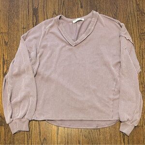 Altar’d State Purple Lilac Longsleeve Top Size Extra Small